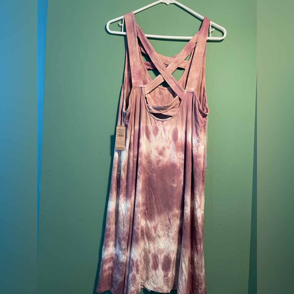 - American eagle, ladies, soft dress muted mauve and white marbled size XL - Picture 3 of 8